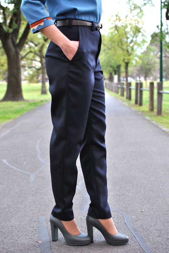 Black classic dress pants - InconnuLAB clothes