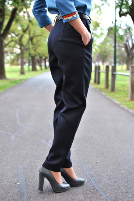 Black classic dress pants - InconnuLAB clothes