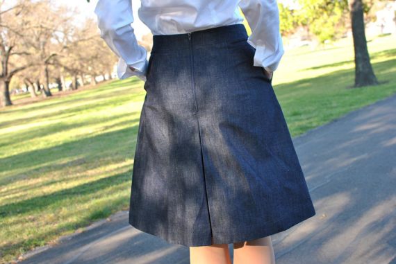 Jeans pant skirt for women - InconnuLAB clothes