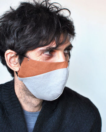 Face mask for men - Grey/Brown - InconnuLAB