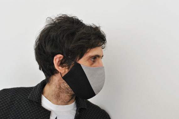Face mask for men - Grey/Black - InconnuLAB