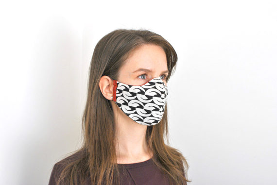 Face mask for women - Green/Brick - InconnuLAB